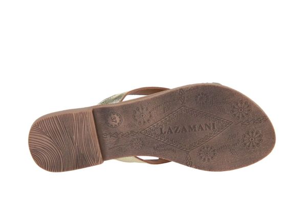Lazamani Hilde Slipper Goud  (33796 GOLD) - Caramel (Sint-Job-in-’t-Goor)