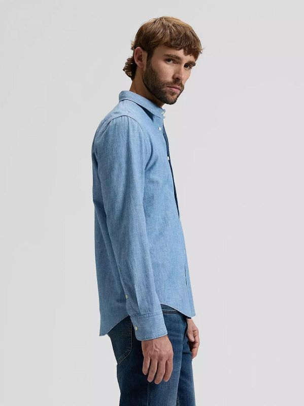 Lee Regulart Shirt Light Chambray  (112376561 light chambray) - Caramel (Sint-Job-in-’t-Goor)