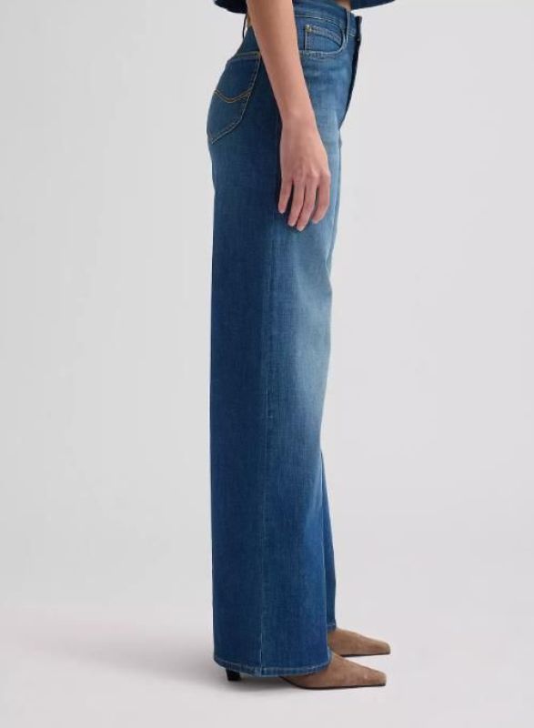 Lee Stella Wide Leg Jeans Blue Arrow 