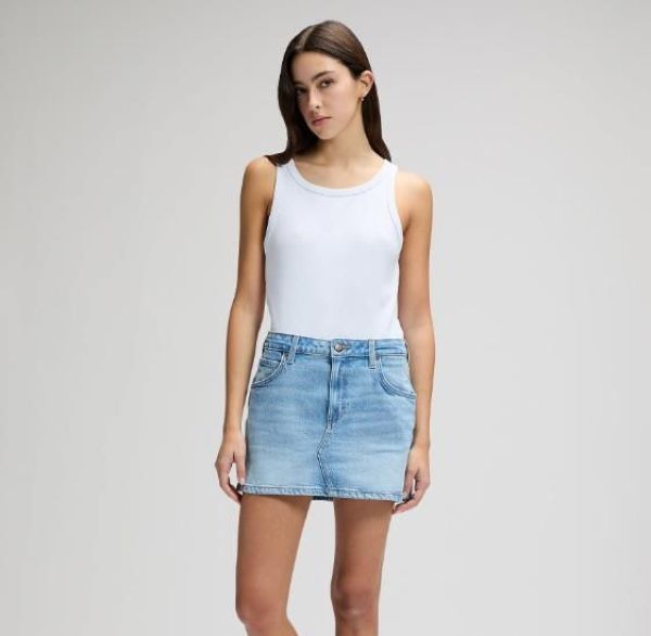 Lee Slim Rib Tank Bright White  (112376995 bright white) - Caramel (Sint-Job-in-’t-Goor)