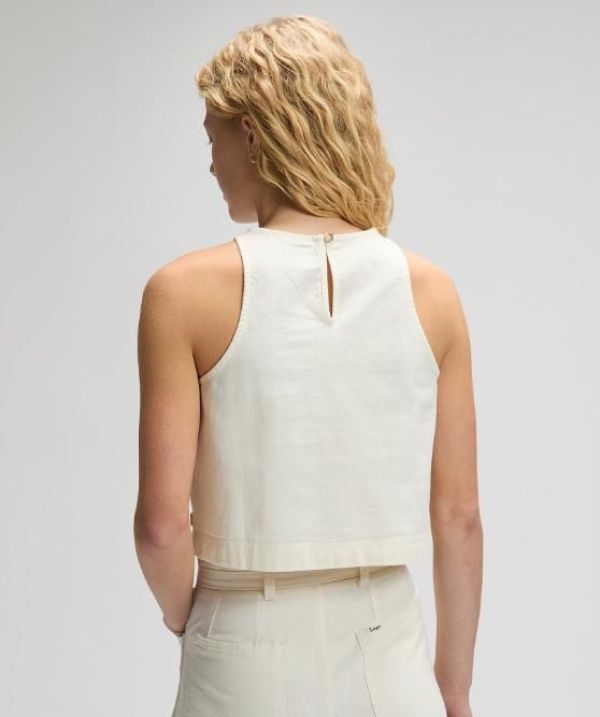 Lee Boxy Sleeveless Top Natural White  (112378260 natural) - Caramel (Sint-Job-in-’t-Goor)