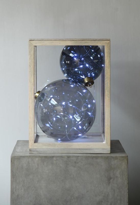Leeff Kerstbal L Led Slinger Lichtgrijs  (18534) - Caramel (Sint-Job-in-’t-Goor)