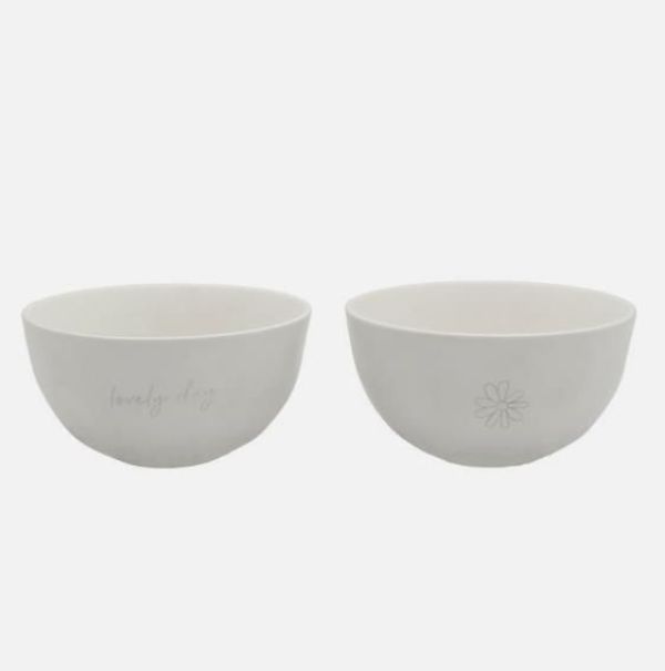 Leeff Bowls Daisy - Lovely Day, Set of 2  (26027) - Caramel (Sint-Job-in-’t-Goor)