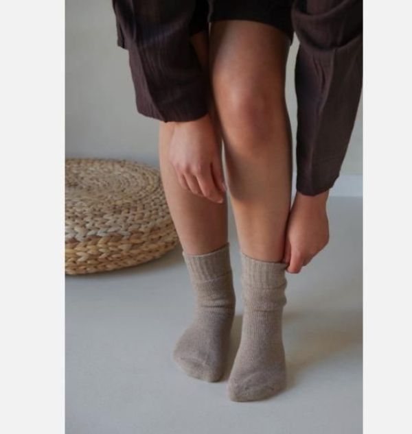 Leeff Socks Sand 'Warm Hug'  (26122) - Caramel (Sint-Job-in-’t-Goor)