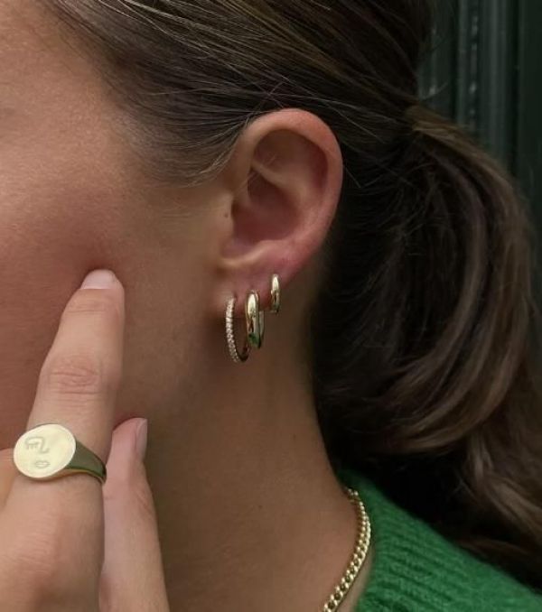 Les Soeurs Joanne Mini Chubby Oorbel Goud  (joanne mini chubby gold) - Caramel (Sint-Job-in-’t-Goor)