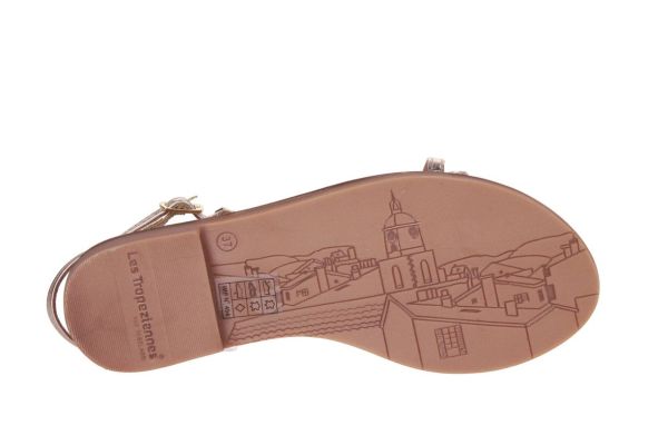 Les Tropeziennes Dunia Sandaal Goud  (DUNIA) - Caramel (Sint-Job-in-’t-Goor)