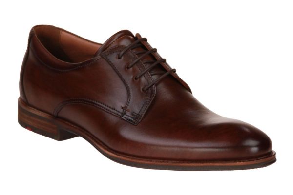 Lloyd Mare Bruin Geklede Schoen Uitneembaar Voetbed  (MARE-D.BROWN) - Caramel (Sint-Job-in-’t-Goor)