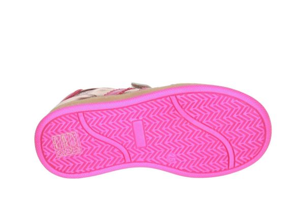 Luca Velcroschoen Metallic Roze  (26256SVC) - Caramel (Sint-Job-in-’t-Goor)