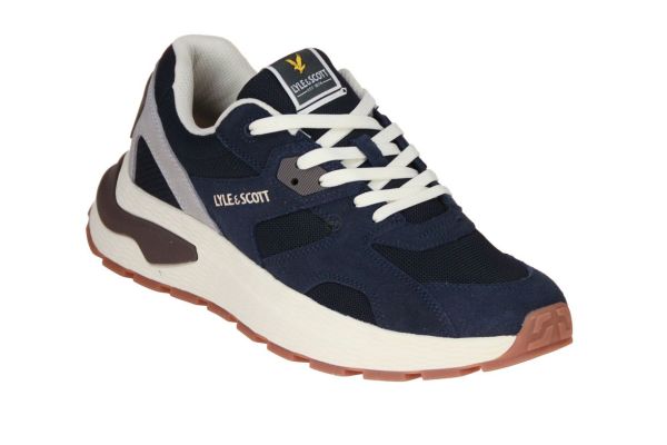Lyle & Scott Logan Sneaker Blauw  (QUATTRO007-368) - Caramel (Sint-Job-in-’t-Goor)