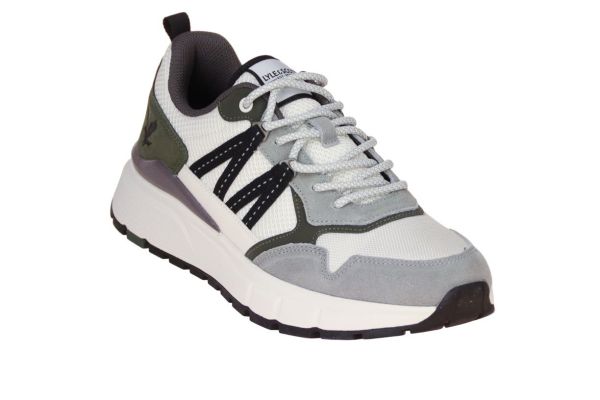 Lyle & Scott Lennox Sneaker Wit-Grijs  (STARFLEX010-154) - Caramel (Sint-Job-in-’t-Goor)