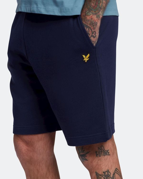 Lyle & Scott Sweat Short Dark Navy  (ML414VOG-Z271) - Caramel (Sint-Job-in-’t-Goor)