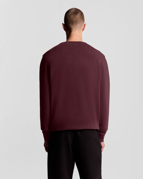 Lyle & Scott Crew Neck Sweatshirt Burgundy  (ML424VOG-Z562) - Caramel (Sint-Job-in-’t-Goor)