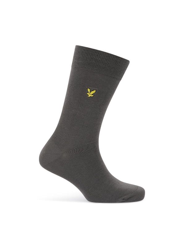 Lyle & Scott - Flanders Box 3-pack Premium Socks Stripe, Granite Gray and Gray Argyle  (SK-BOX-039/20403) - Caramel (Sint-Job-in-’t-Goor)