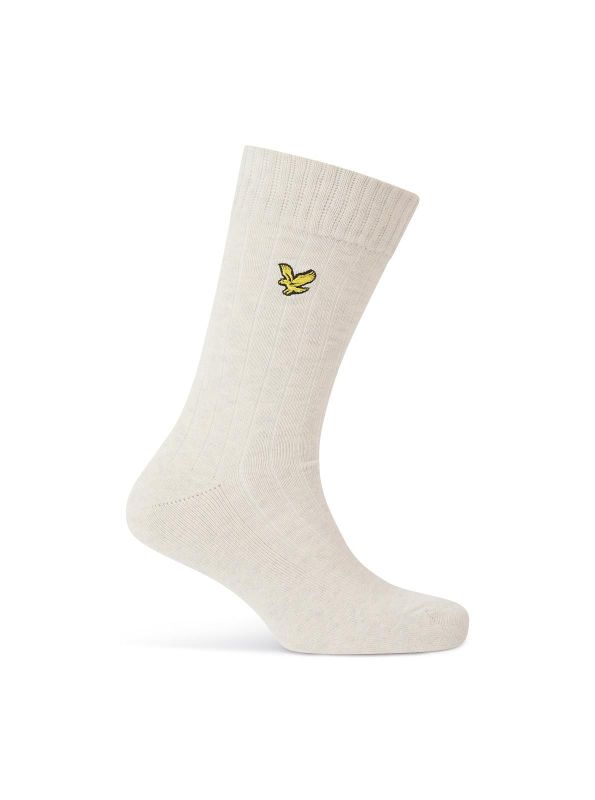Lyle & Scott MCGill, 3 Pack premium Boot Socks - Sand, Black Marl, Antique White Marl  (SK-HV-504/20380) - Caramel (Sint-Job-in-’t-Goor)