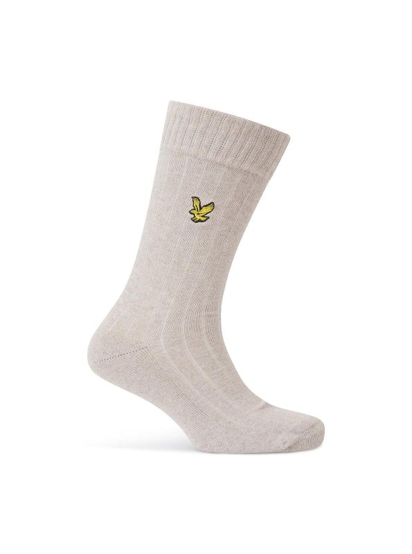 Lyle & Scott MCGill, 3 Pack premium Boot Socks - Sand, Black Marl, Antique White Marl  (SK-HV-504/20380) - Caramel (Sint-Job-in-’t-Goor)