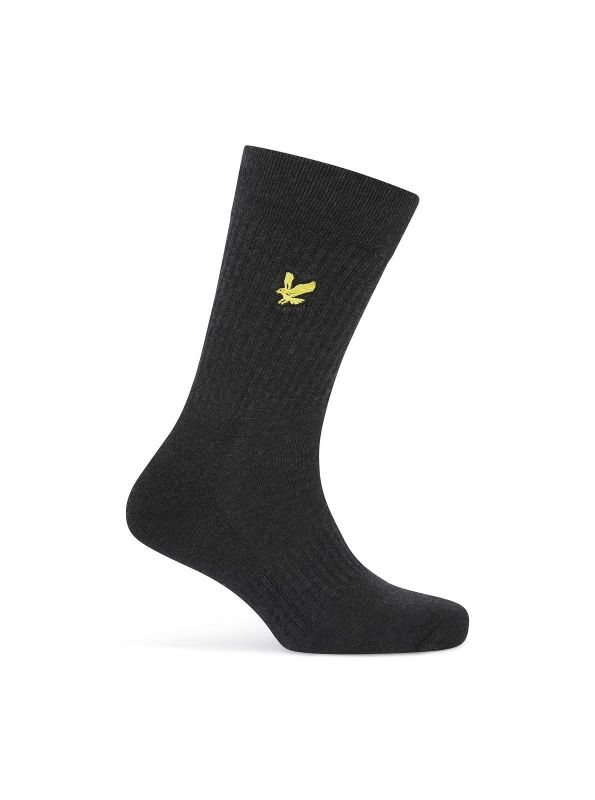 Lyle & Scott  Hamilton 3 Pack Premium Sport Socks - Black Marl x2, Grey Marl x1  (SPRT-SK-502/20389) - Caramel (Sint-Job-in-’t-Goor)