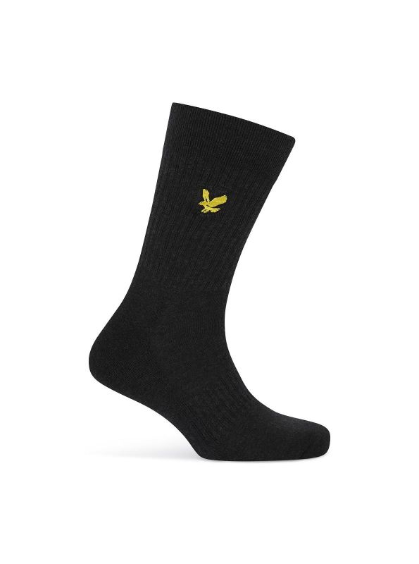 Lyle & Scott  Hamilton 3 Pack Premium Sport Socks - Black Marl x2, Grey Marl x1  (SPRT-SK-502/20389) - Caramel (Sint-Job-in-’t-Goor)