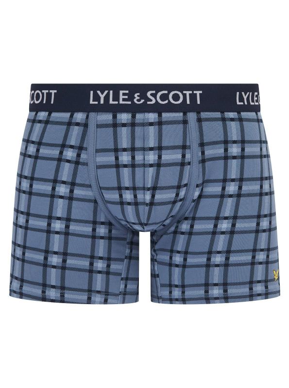 Lyle & Scott Maguire Underwaer - 3 Pack Infinity, Check and Beacon Blue  (UW-F-048/20370) - Caramel (Sint-Job-in-’t-Goor)