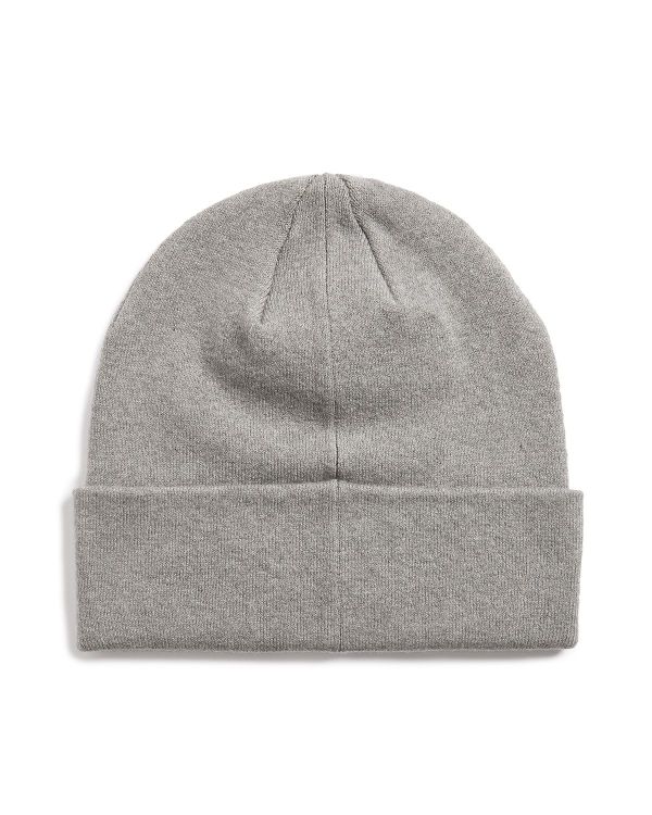 Lyle & Scott Cotton Merino Beanie Mid Grey Marl  (HE2313A-T28) - Caramel (Sint-Job-in-’t-Goor)