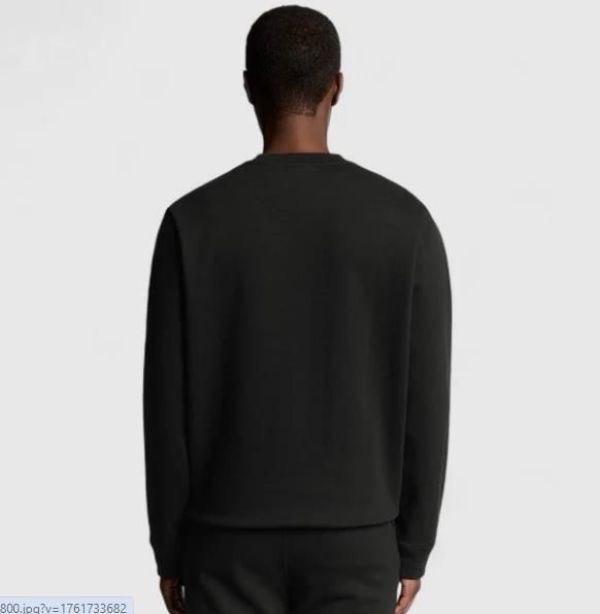 Lyle & Scott Diagonal Weave Crew Neck Sweatshirt Black  (ML2353V-W835) - Caramel (Sint-Job-in-’t-Goor)