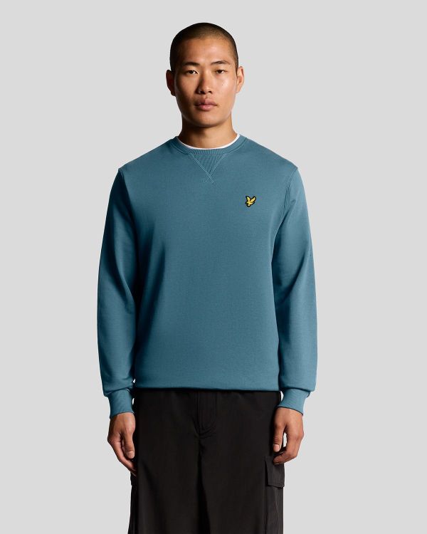 Lyle & Scott Crew Neck Sweatshirt Deep Water  (ML424VOG-X862) - Caramel (Sint-Job-in-’t-Goor)