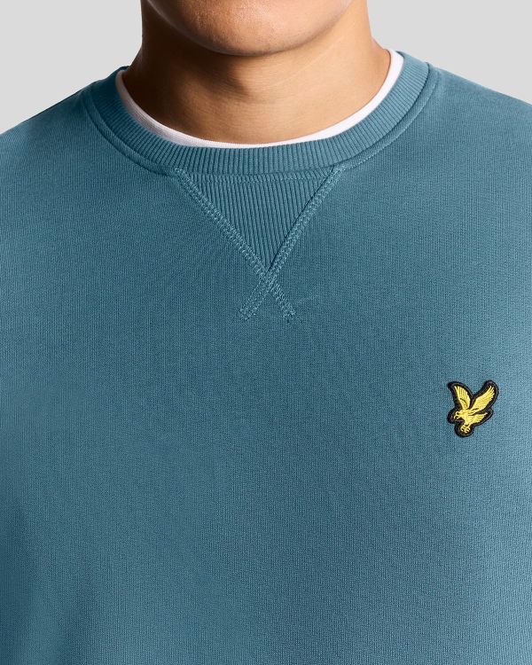 Lyle & Scott Crew Neck Sweatshirt Deep Water  (ML424VOG-X862) - Caramel (Sint-Job-in-’t-Goor)