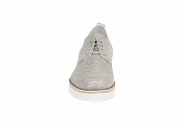 Maripé Wit-grijze Veterschoen  (20582zilver) - Caramel (Sint-Job-in-’t-Goor)