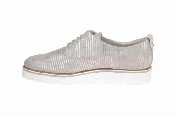 Maripé Wit-grijze Veterschoen  (20582zilver) - Caramel (Sint-Job-in-’t-Goor)