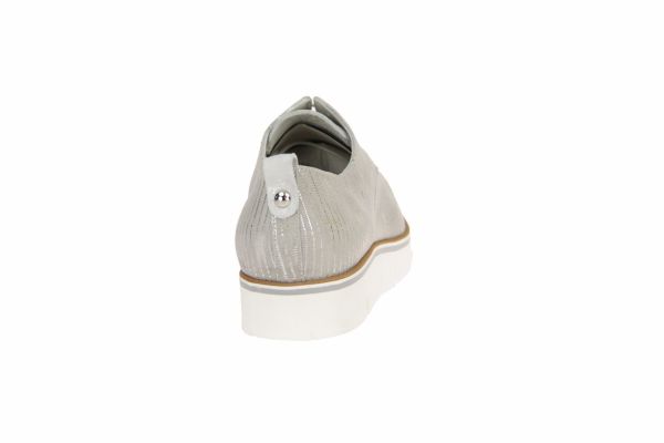 Maripé Wit-grijze Veterschoen  (20582zilver) - Caramel (Sint-Job-in-’t-Goor)