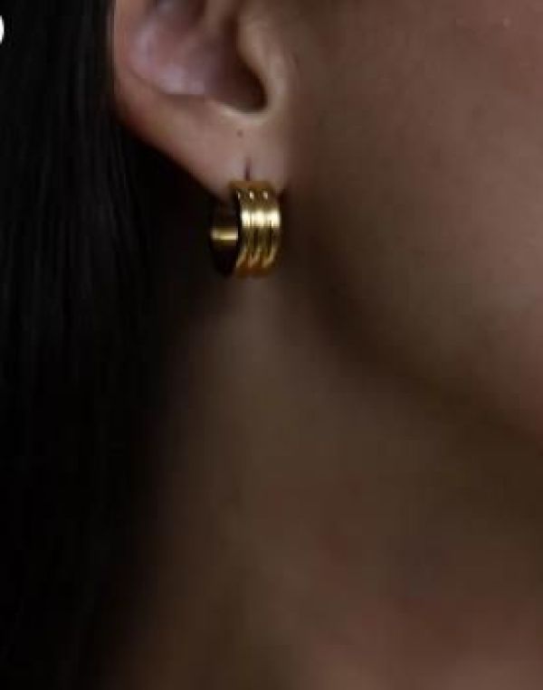 Masté Antwerp Celine Oorbellen Goud  (CELINE G ) - Caramel (Sint-Job-in-’t-Goor)