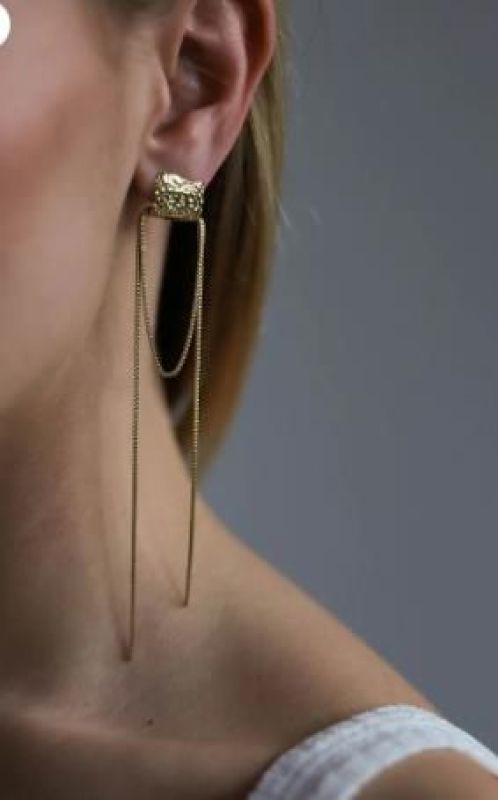 Masté Antwerp Lena Oorbellen Goud  (LENA G) - Caramel (Sint-Job-in-’t-Goor)