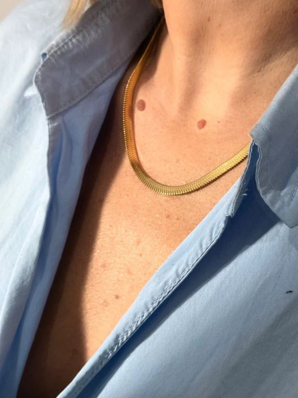 Masté Antwerp Ketting Lilou Goud  (LILOU G) - Caramel (Sint-Job-in-’t-Goor)