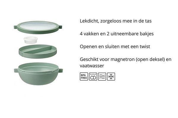 Mepal Basic Bento Lunchbowl Vita Vivid Mauve  (105832078700) - Caramel (Sint-Job-in-’t-Goor)