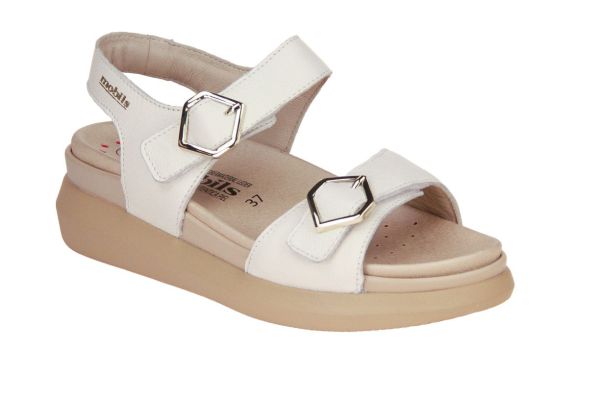 Mephisto Mobils Ergonomic Fyda Sandaal Offwhite  (FYDA 9934) - Caramel (Sint-Job-in-’t-Goor)