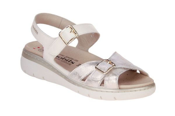 Mephisto Mobils Ergonmic Leonna Sandaal Offwhite  (LEONNA-7880) - Caramel (Sint-Job-in-’t-Goor)