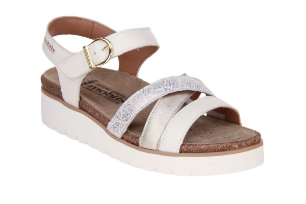 Mephisto Mobils Ergonomic Thina Sandaal Offwhite  (THINA-35330) - Caramel (Sint-Job-in-’t-Goor)