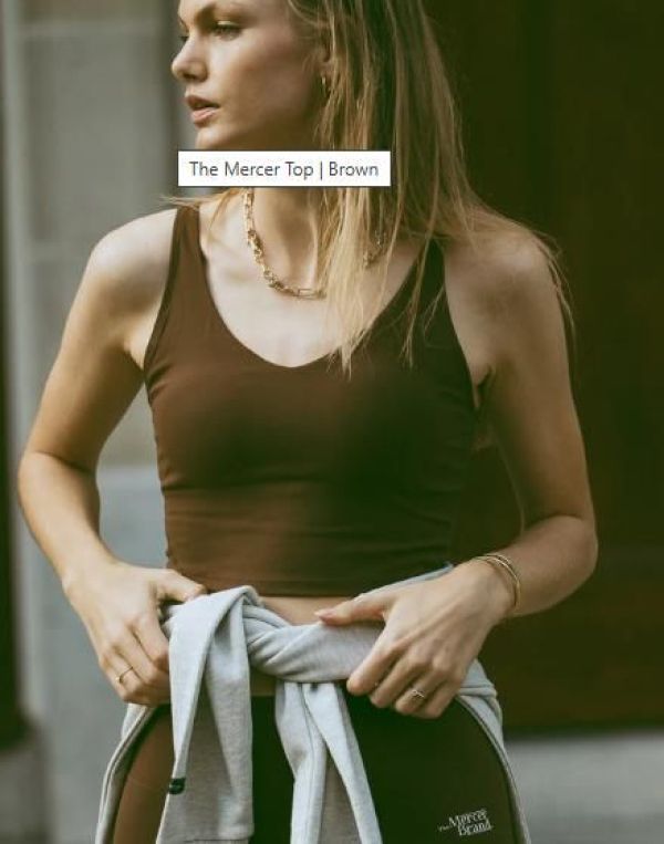 Mercer The Mercer Top Brown  (AP261020-800) - Caramel (Sint-Job-in-’t-Goor)