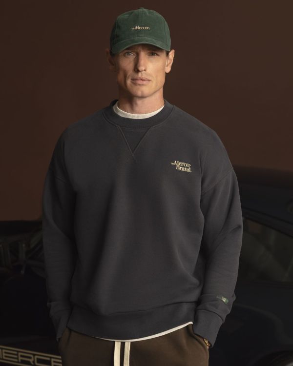 Mercer Ther Mercer Classic Sweat Antracite  (AP263006-902) - Caramel (Sint-Job-in-’t-Goor)