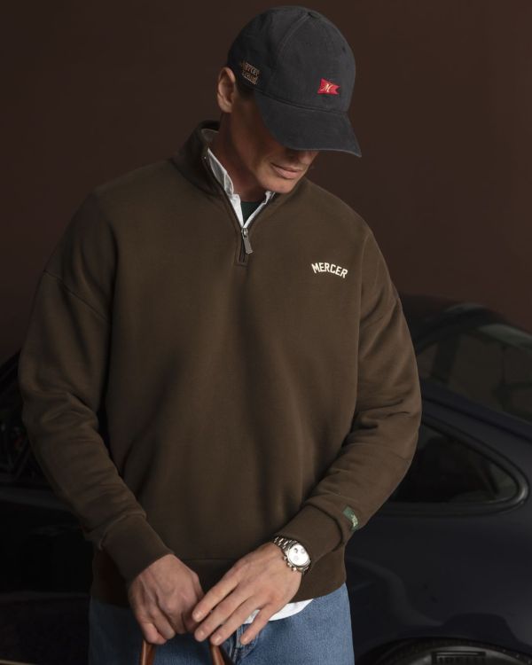 Mercer Ther Mercer Quarter Zip Brown  (AP263008-800) - Caramel (Sint-Job-in-’t-Goor)