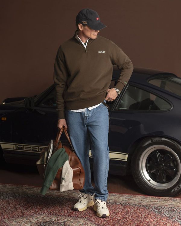 Mercer Ther Mercer Quarter Zip Brown  (AP263008-800) - Caramel (Sint-Job-in-’t-Goor)