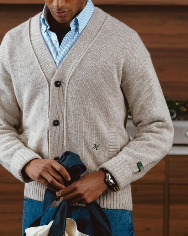 Mercer The Mercer Wool Knit Vest Light Sand  (AP263012-104) - Caramel (Sint-Job-in-’t-Goor)