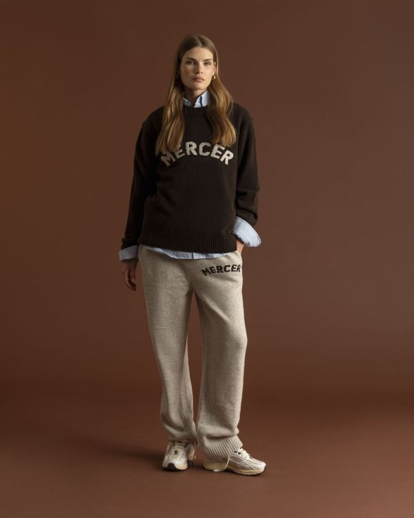 Mercer The Mercer Knit Pants Light Sand  (AP263018-104) - Caramel (Sint-Job-in-’t-Goor)