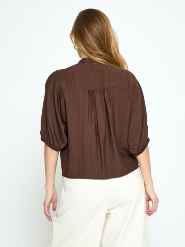 Minus Barbara Blouse Chestnut  (MI7040-5065) - Caramel (Sint-Job-in-’t-Goor)