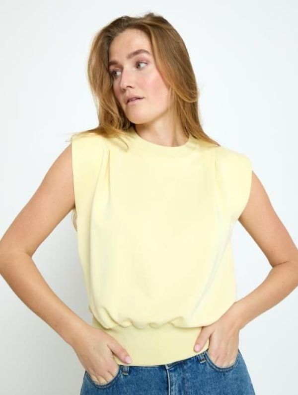 Minus Marta Sweat Soft Yellow  (MI7062-1004) - Caramel (Sint-Job-in-’t-Goor)