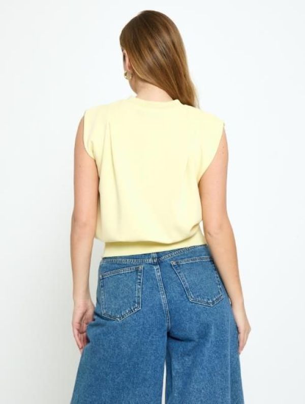 Minus Marta Sweat Soft Yellow  (MI7062-1004) - Caramel (Sint-Job-in-’t-Goor)