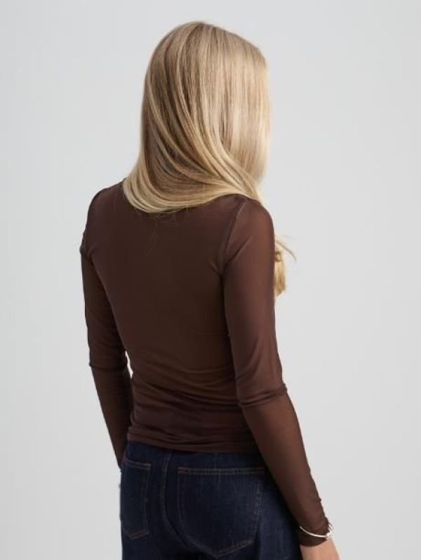 Minus Dajana Long Sleeve Top Tiramisu  (MI6925-3681) - Caramel (Sint-Job-in-’t-Goor)