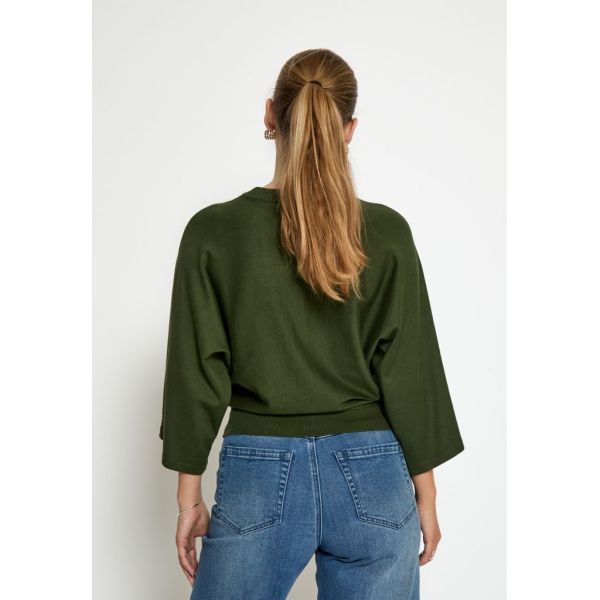 Minus Tess Knit T-Shirt Rifle Green  (MI6753-3835) - Caramel (Sint-Job-in-’t-Goor)
