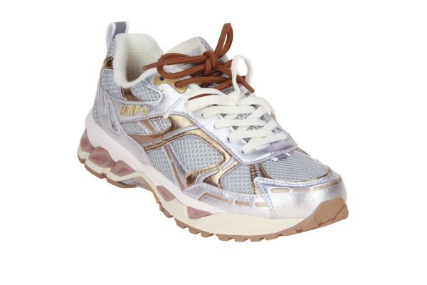 MRP Melrose Sneaker Zilver-Goud  (MELROSE SILVER/GOLD) - Caramel (Sint-Job-in-’t-Goor)