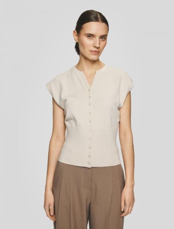 MSCH Isabis Vest Oatmeal  (19590 OATMEAL) - Caramel (Sint-Job-in-’t-Goor)