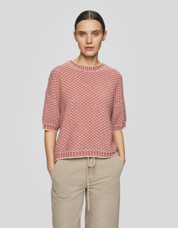 MSCH Catina Pilla 2/4 Pullover Oatmeal/Faded Rose  (19609) - Caramel (Sint-Job-in-’t-Goor)